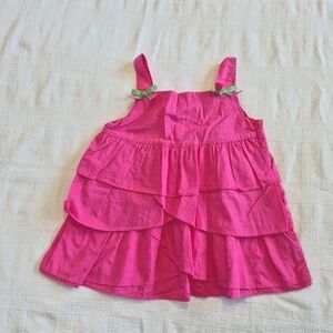 Gymboree girls size 6 Bright Tulips tank top with side zipper closure VGUC